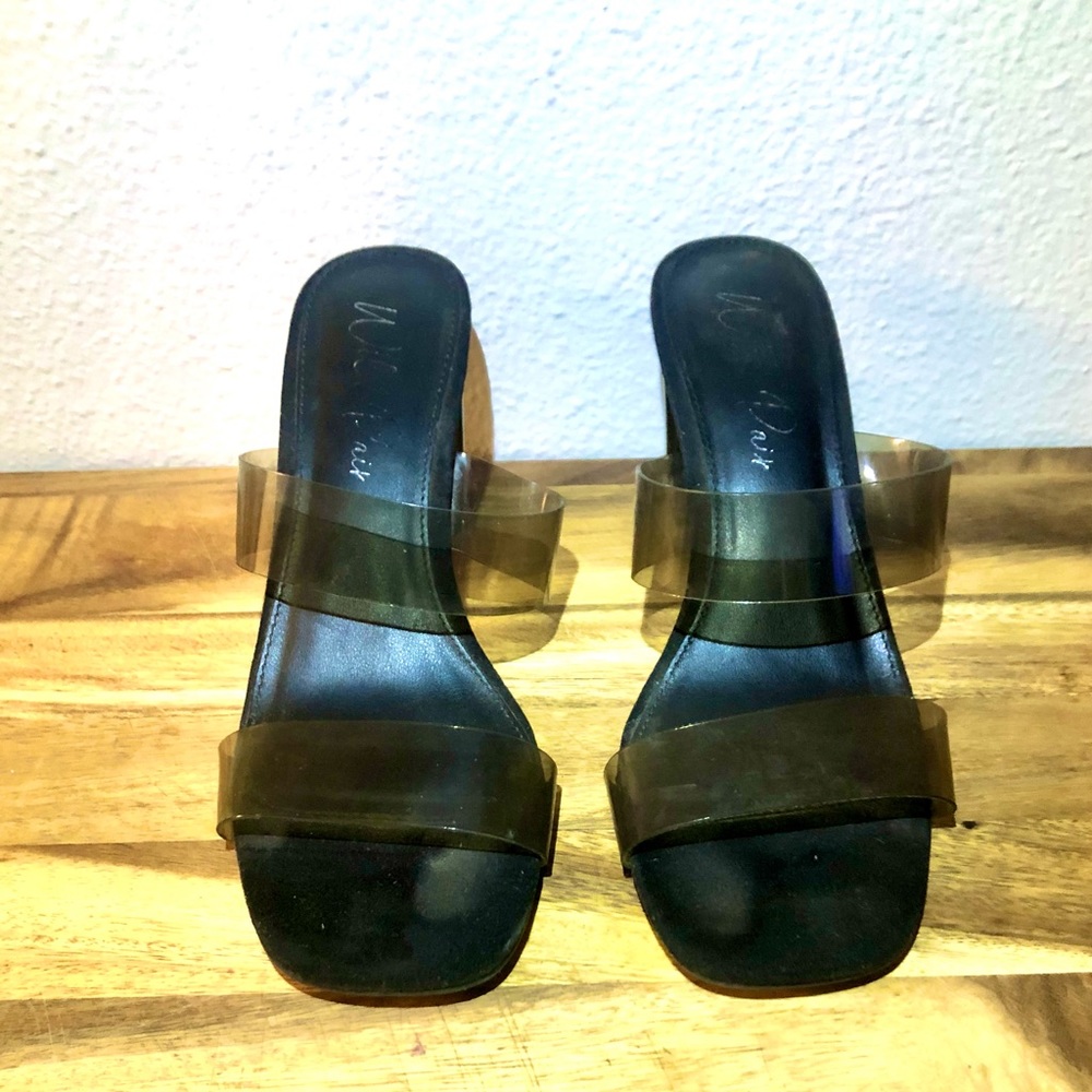 Wild Pair PVC Mules in Black